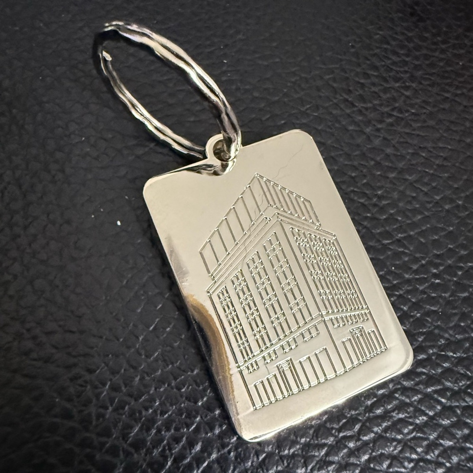 Tiffany & Co. Silver Rectangular Keychain